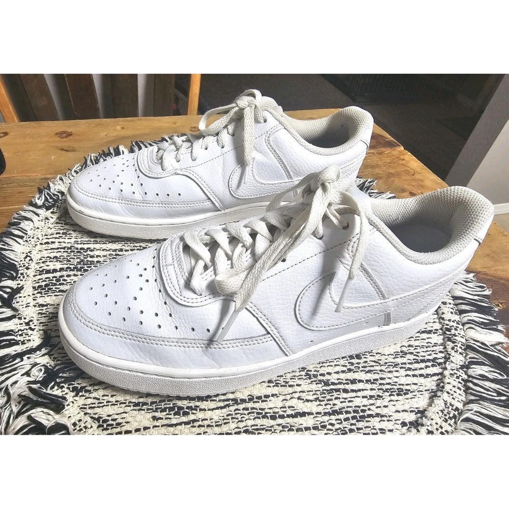 Nike Court Vision Low Triple White CD5434-100 Women's Sizes 8.5